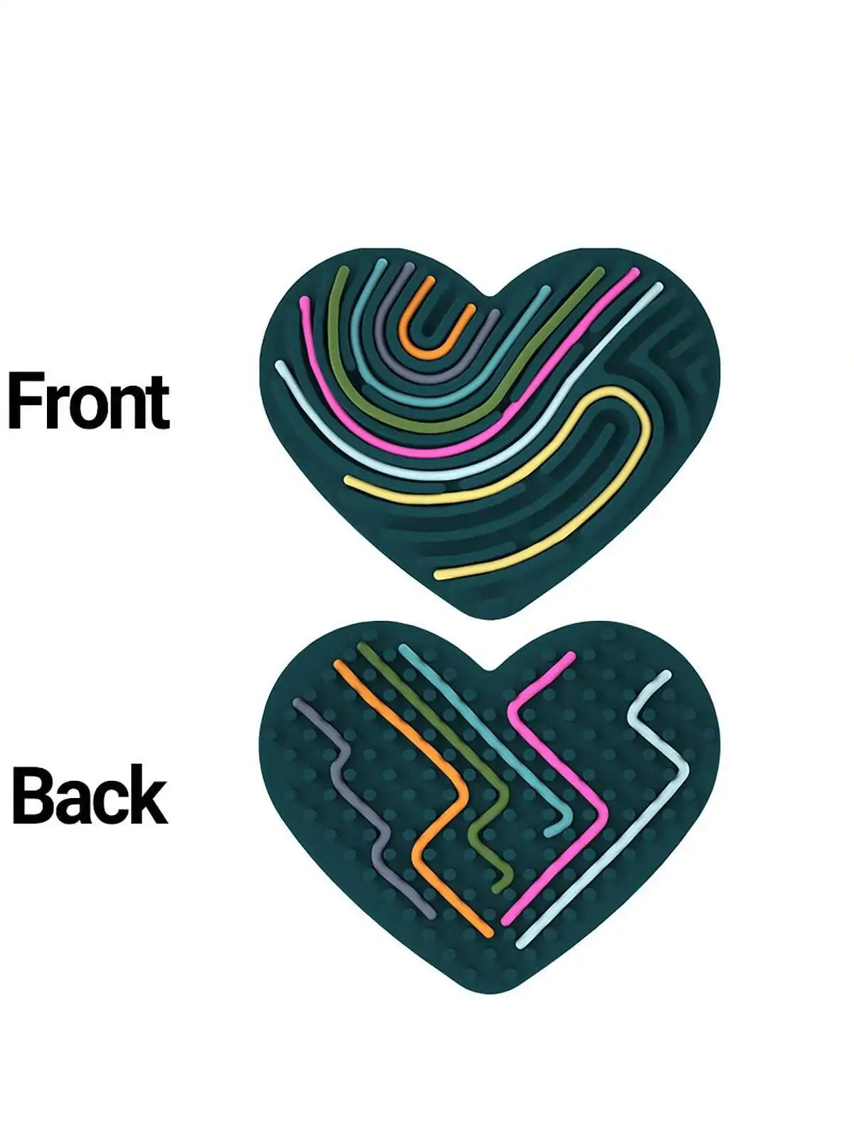 Planche d'Activités Sensorielles en Silicone, Jouet Fidget pour Calmer, Souligné, Anlande, TDAH & m.com, 1 Ensemble