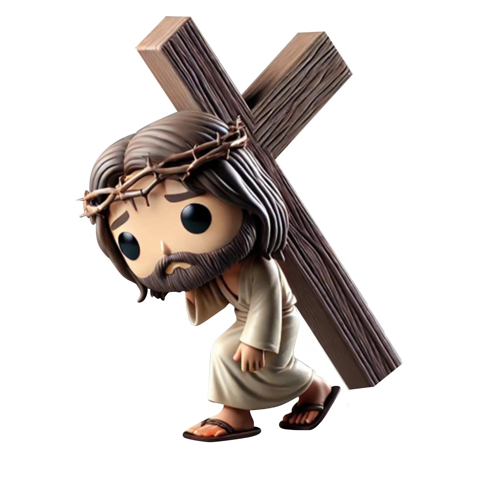 Easter statue in the shape of Jesus, cute new doll, handmade decoration, creative resin decoration for bedroom, home decor, handcrafted gifts for fans