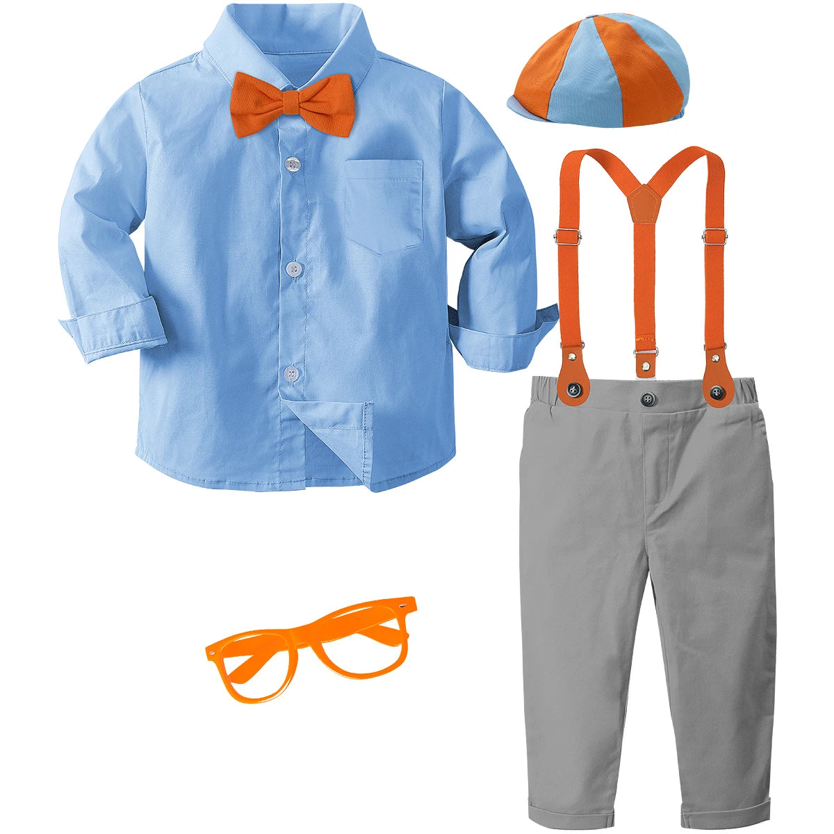 Tenues pour bébés garçons, costumes d'anniversaire d'halloween, vêtements pour enfants, robe à bretelles, photographie pour hommes, ensemble cadeau de fête pour nourrissons