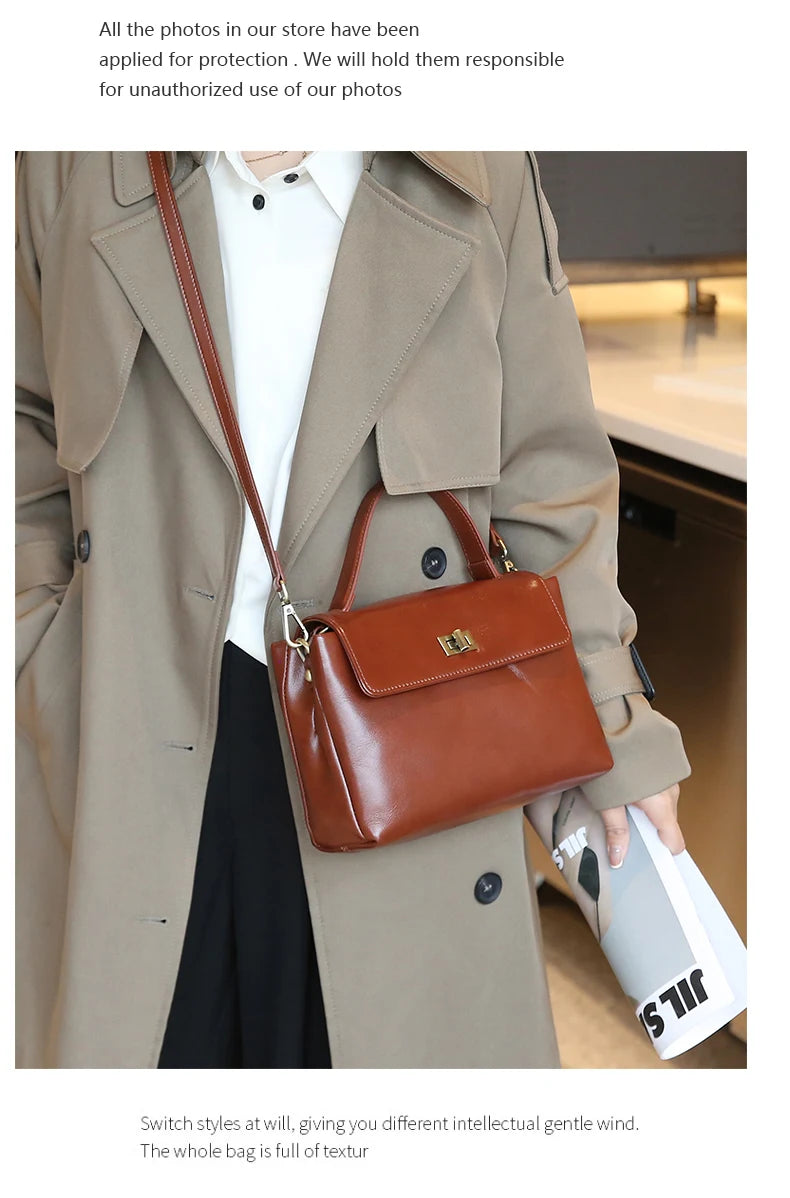 Sac fourre-tout en cuir de vachette véritable pour femme, sac à main en cuir souple pour femme, sacs à bandoulière à la mode, designer de luxe, initié féminin