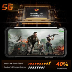 Unihertz Ticktock S Smartphone robuste 5G 8GB 256GB téléphone portable 5200mAh téléphone portable 64MP caméra 30W 6.53 "écran dimension 700