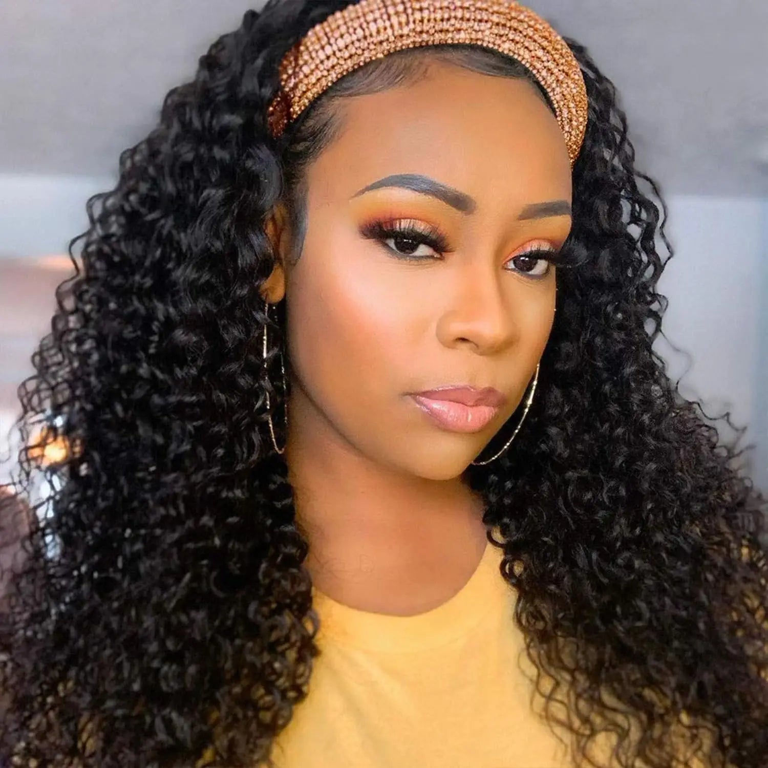 Bandeau perruques cheveux humains 28 30 32 pouces vague d'eau perruques 100% vrais cheveux bouclés perruque aucune dentelle avant perruques pleine Machine faite perruques