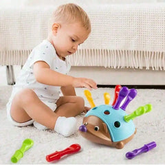 Heddgehog insérer jouet éducatif Montessori jouets formation focalisée sur la motricité Fine des enfants Coordination œil-main combat inséré