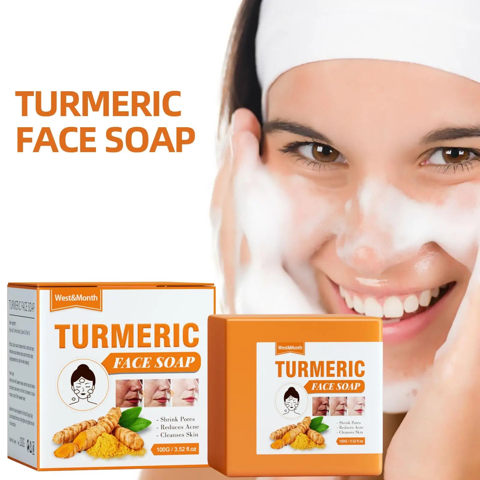 Sérum blanchissant pour le visage au curcuma, anti-d'effets, ration des taches foncées, éclaircissant pour le visage, huile de curcuma Regina