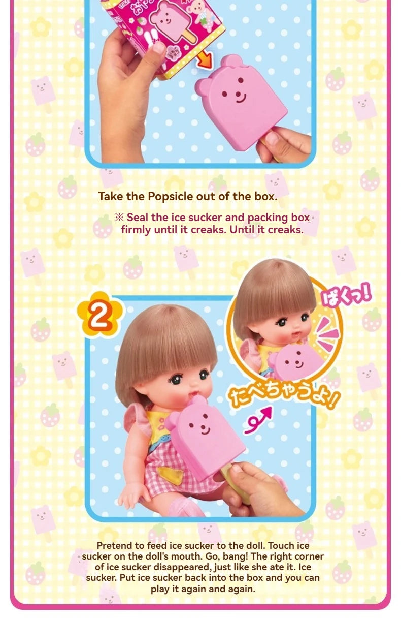New ice cream feeding toys for food preparation, role-playing, early education, strawberry pudding toy, children's playhouse toys