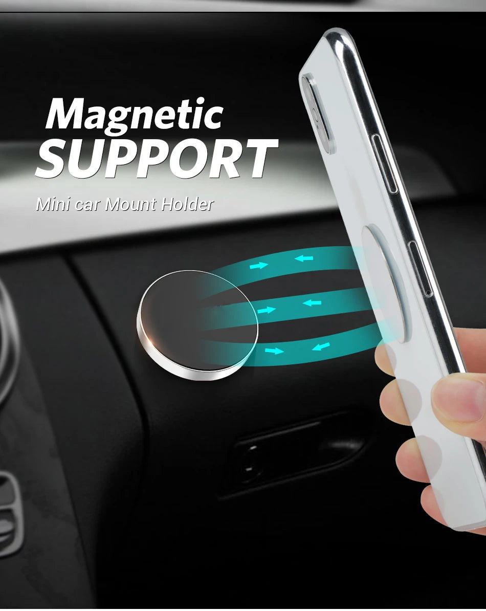 Support de téléphone magnétique pour aimants de voiture, support de téléphone pour tableau de bord de voiture, support de voiture pour mur de maison, Compatible avec tous les téléphones