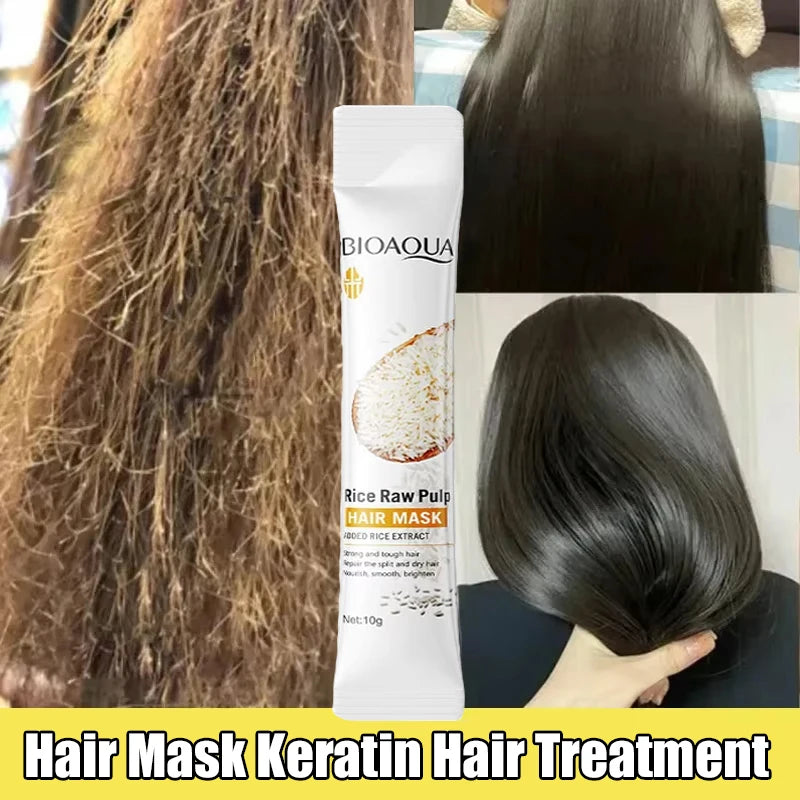 Magic repairing hair mask, prevents dryness, branch damage, tangles, frizz, deeply hydrates, smooths, soft, professional, natural care