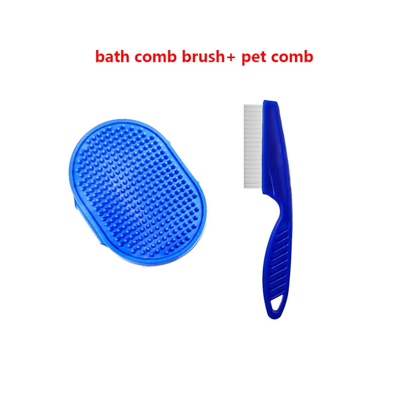 Kit de toilettage pour lapin, dissolvant de taches, peignes de nettoyage, coupe-ongles pour animaux de compagnie, shampoing Double face, brosse de bain pour cochon d'inde, lapin