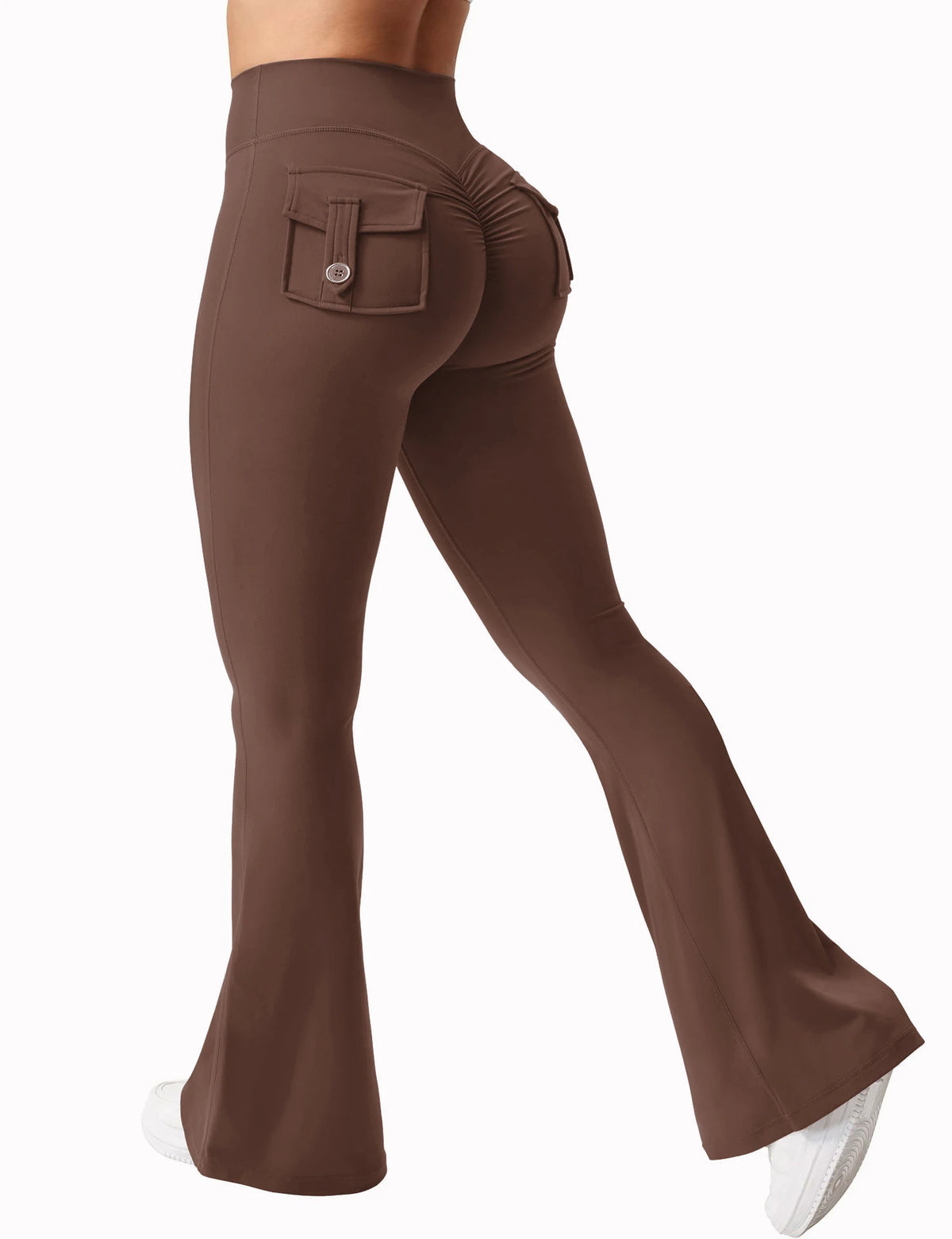 Women's Wide Leg Stretch Yoga Leggings, Naked Feel, Compression Fitness Workwear with Pockets, New 2024 Collection