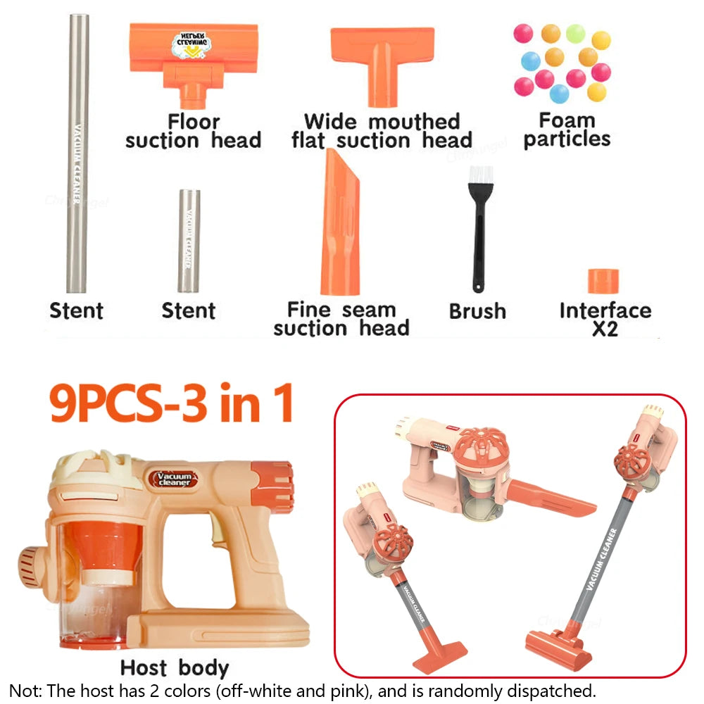 Ensemble d'aspirateur électrique de Simulation pour enfants, jouets de jeu de Simulation pour tout-petits, jeu de rôle, jouet éducatif pour filles et garçons, cadeaux