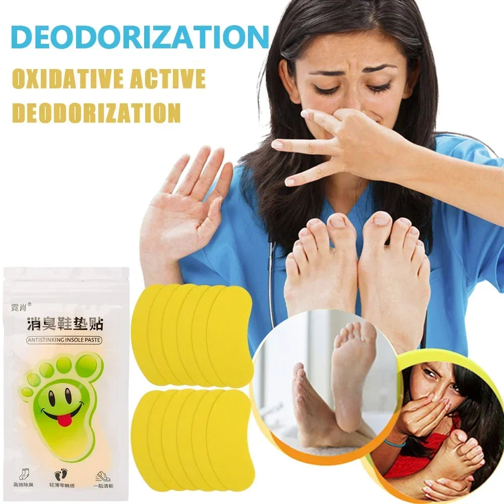 12-120 pièces chaussures déodorant absorbant la sueur autocollant déodorant pied odeur déodorant Sneaker odeur fraîche semelle intérieure stérilisation autocollant