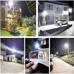 10000W lampe solaire extérieure Ultra puissantes lumières extérieures solaires 320° éclairage à large gamme luminosité projecteurs de rue réglables