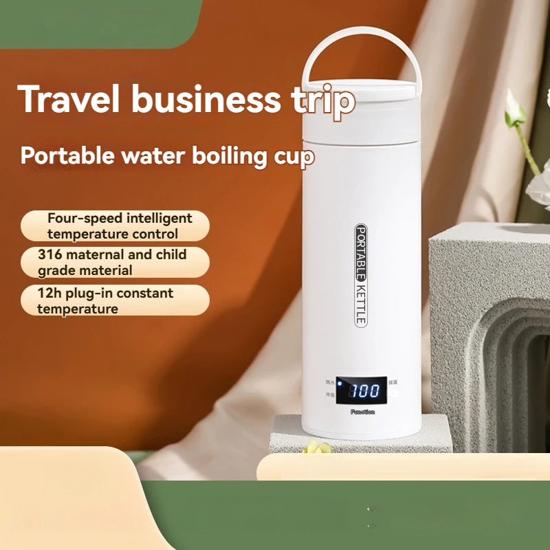 New Portable Travel Kettle – Water Cup for Business Trips, Hotels, Dorms – Explosion-Proof Constant Temperature Hot Kettle