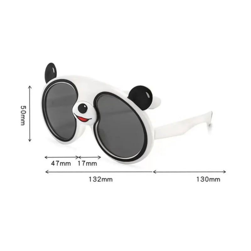 Lunettes de soleil de dessin animé pour enfants, Krasno-lunettes de soleil pour garçons et filles, protection extérieure en silicone, nuances UV400, cadeaux mignons