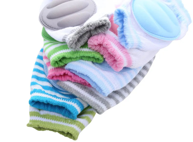 Genouillères pour bébé, chauffe-jambes, guêtre de sécurité antidérapante pour filles et garçons, coudière rampante, accessoires de protection pour nourrissons en bas âge