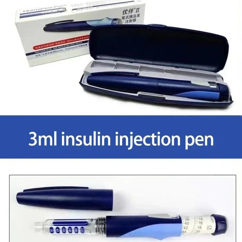 Lancette pour le diabète, seringue à insuline, produits pour le diabète, injection de glycémie, stylo 3ml, emballage portable