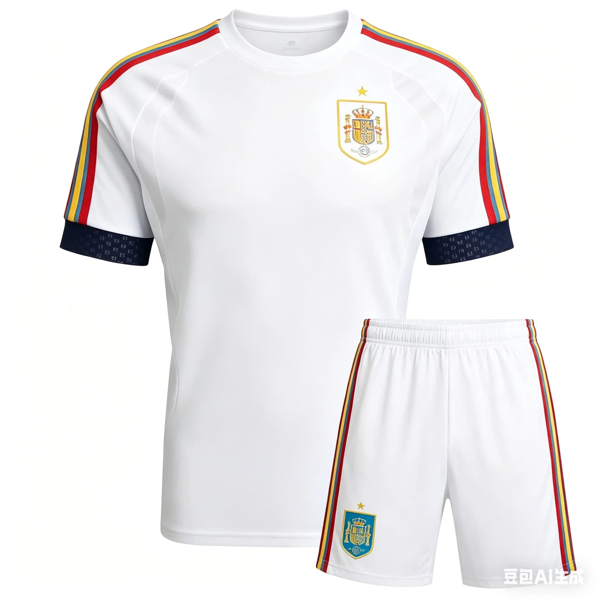 Nouveau modèle 2026 – Ensemble maillot d'entraînement de l'équipe nationale espagnole à séchage rapide – T-shirt respirant et tendance pour homme – Collection été familiale