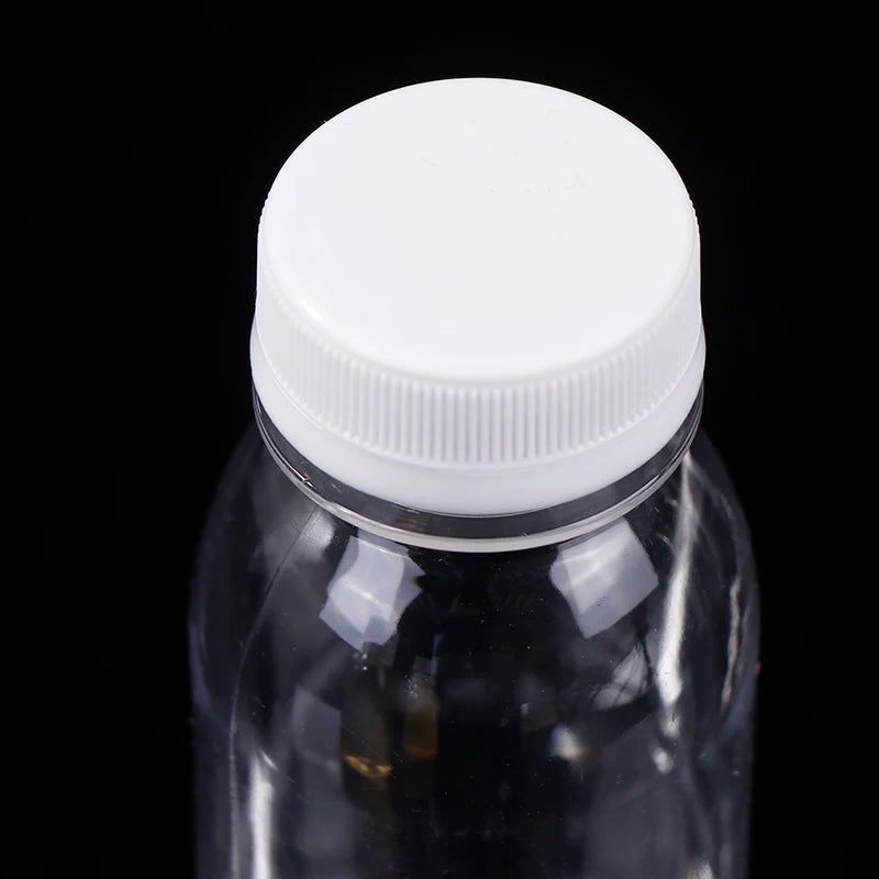 Bouteille d'eau en plastique transparente pour enfants, bouteille de jus, bouteille de lait en l'horloge, bouteille de boisson avec couvercle, portable AfricWater HI, 200ml, 6 pièces