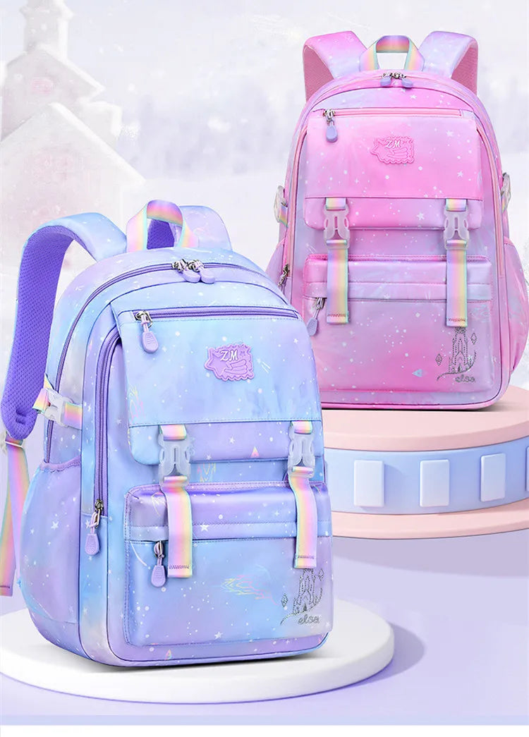 Sac à dos pour enfants pour filles, sacs d'école pour collégiens, sac de livre étanche de grande capacité pour élèves du primaire