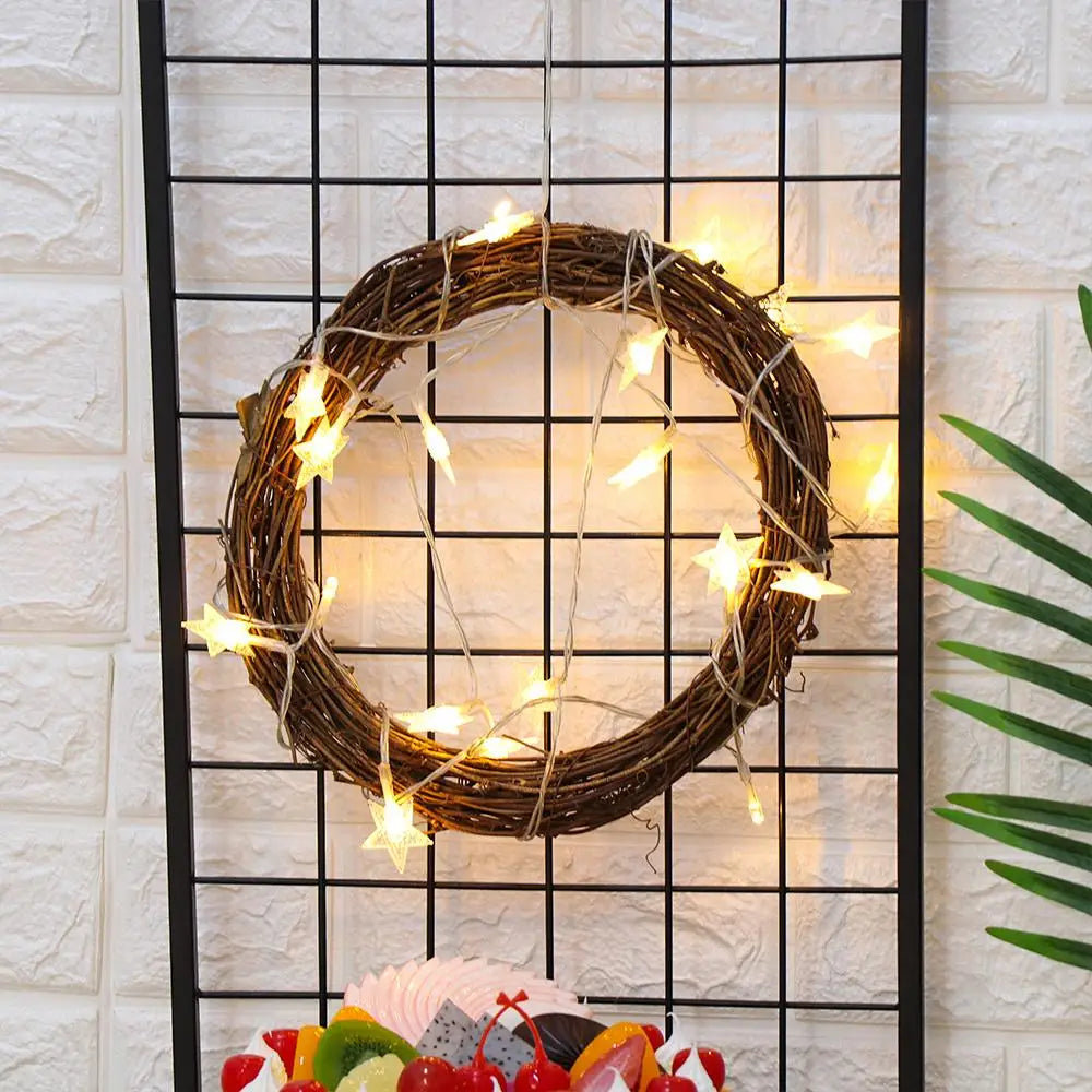 Decorative rattan garland for Ramadan, Eid Mubarak wedding wreath, garland supplies, DIY party, 8cm-30cm