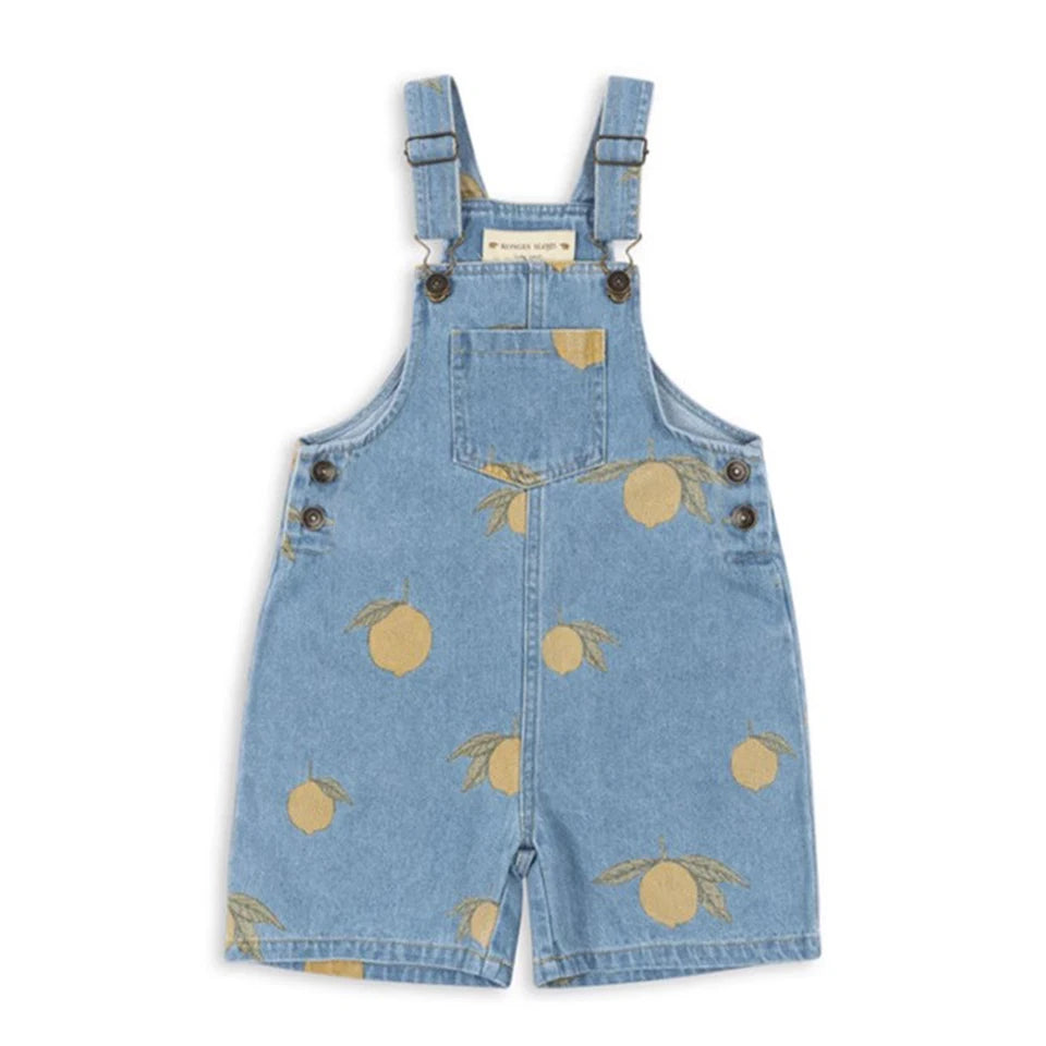 Robe imprimée mignonne pour filles, ensemble de vêtements pour tout-petits, veste à bretelles en jean, robes à enfiler en denim pour enfants, pantalons en jean combiné, marque KS, 2024