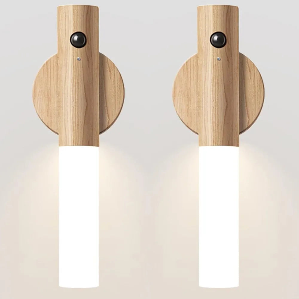 Lampe murale magnétique LED à mouvement intelligent, Rechargeable, capteur Portable, veilleuse pour couloir, chambre à coucher, escaliers, salle de bains, décoration d'armoires