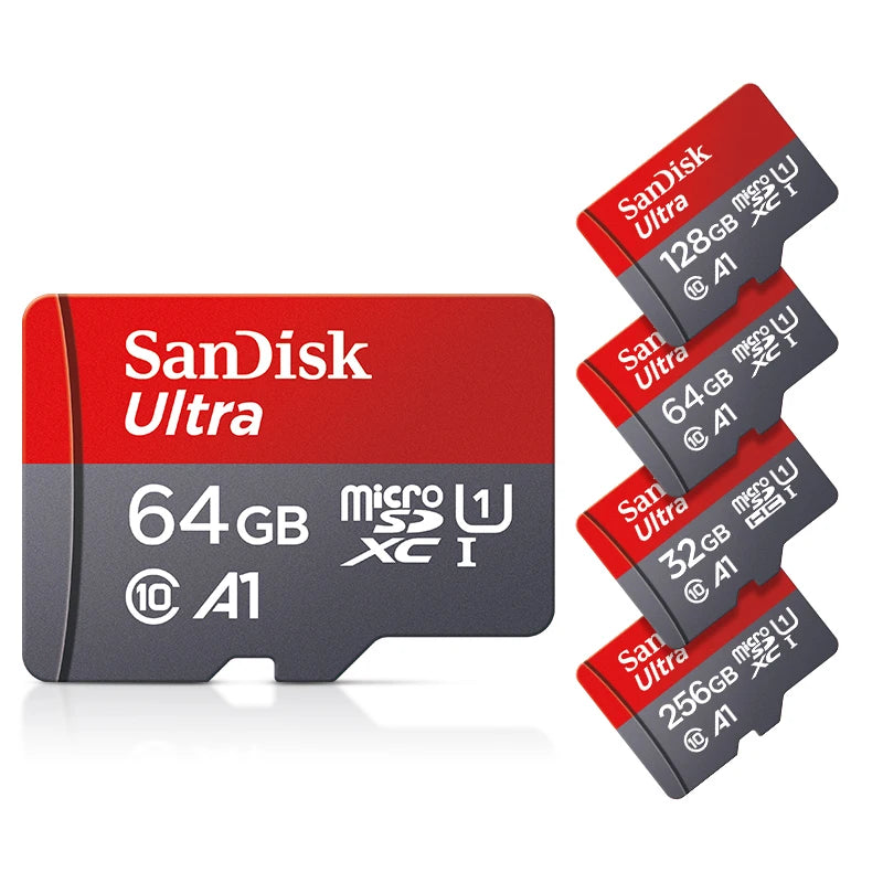 Sandisk carte Micro SD Ultra 32G 64G 256G carte mémoire 1 to C 10 512G Original 128G carte Flash Trans pour Smartphone bureau Nintend