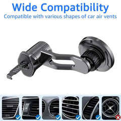 Support de téléphone magnétique pour voiture, Magsafe avec bras arc-en-ciel, aimant de bain universel, sorties d'air de voiture, support de téléphone portable