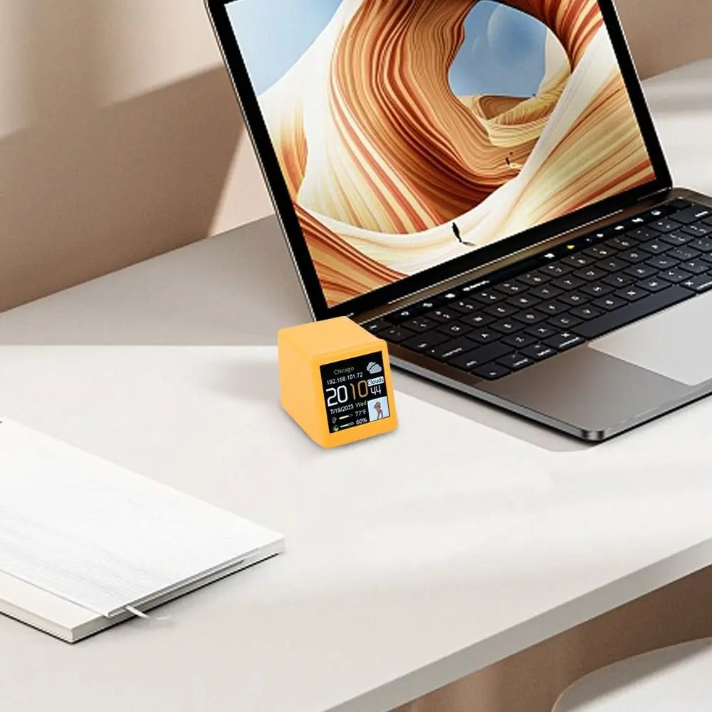 Petite Station météo Wifi intelligente Portable, affichage météo, température, humidité, heure, réveil numérique, décoration de bureau pour la maison