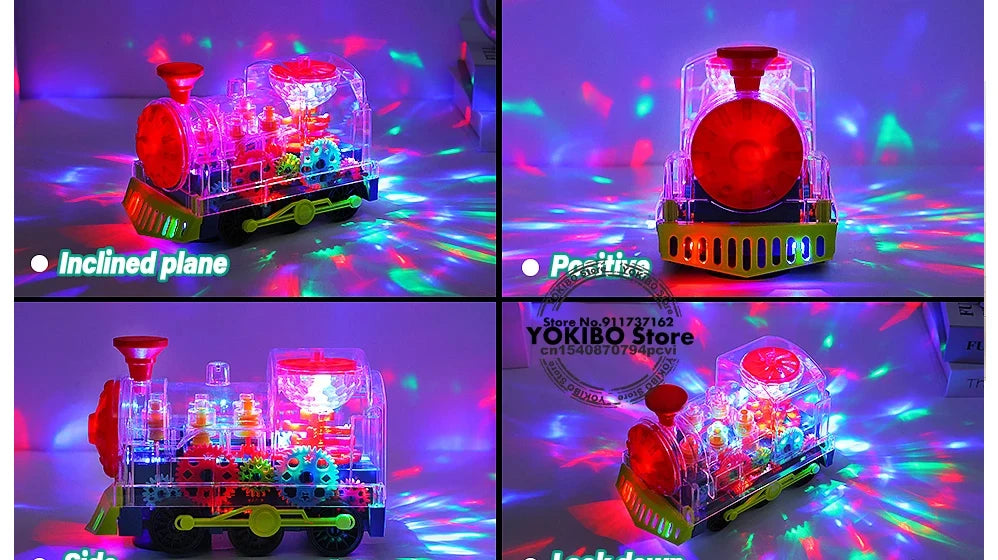 Train électrique jouet pour enfants tout-petits Train rampant avec son léger musique jouets éducatifs précoces jouets de Train pour enfants jouets pour bébés