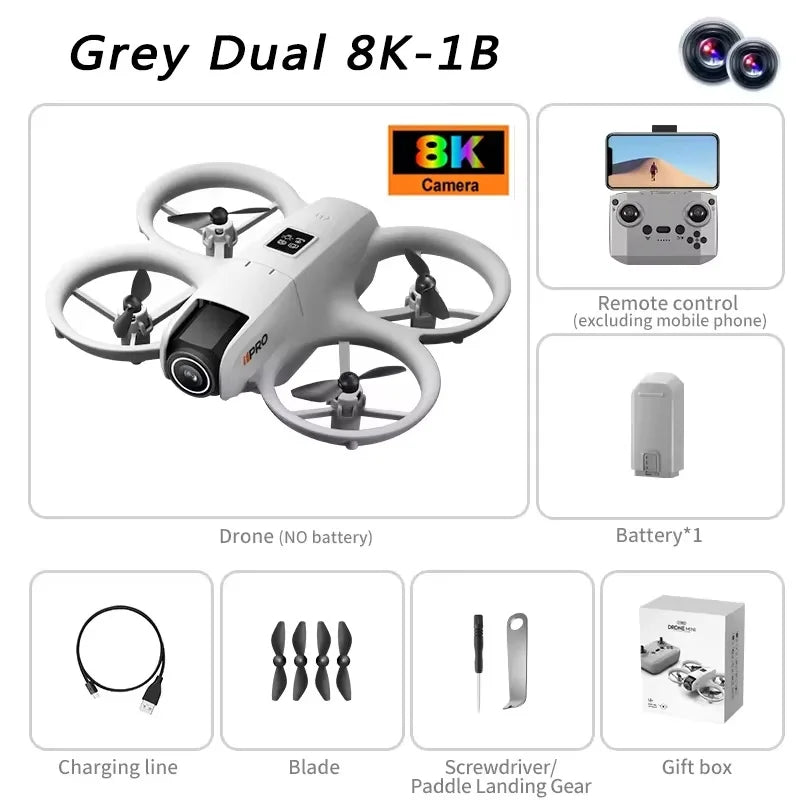 Xiaomi i1PRO Drone 8K HD Professional Camera 5G WIFI Brushless FPV UAV with Screen Remote Control Aerial Avoidance UAV RC20000M