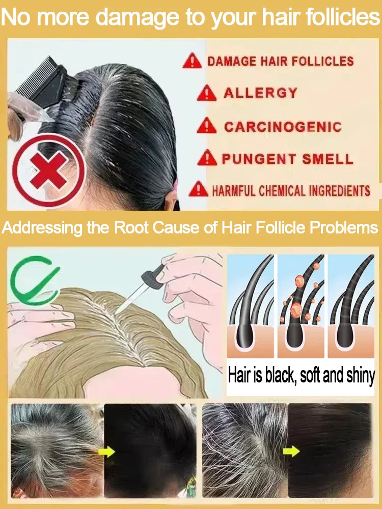 Réparer l'écologie originale des cheveux noirs
