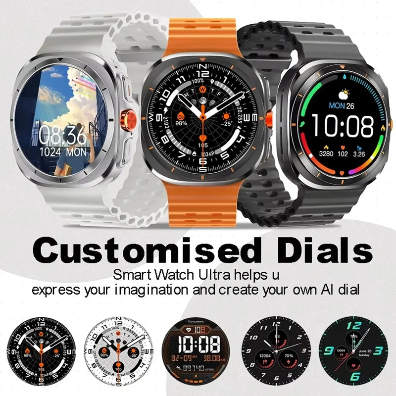 2025 nouvelle montre intelligente GT7 Ultra 1.52 pouces AMOLED HD affichage Bluetooth parlant sport Smartwatch hommes femmes montre cadeau