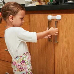 Baby safety lock, child safety lock, baby safety straps, adhesive latches for cabinet drawer doors, baby safety