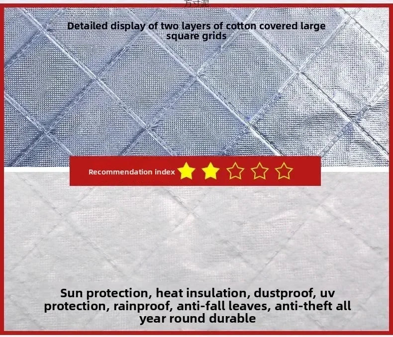 Outdoor car cover, waterproof, four-season windshield protector, hail protection, snow cover, sunshade, frost protection pieces