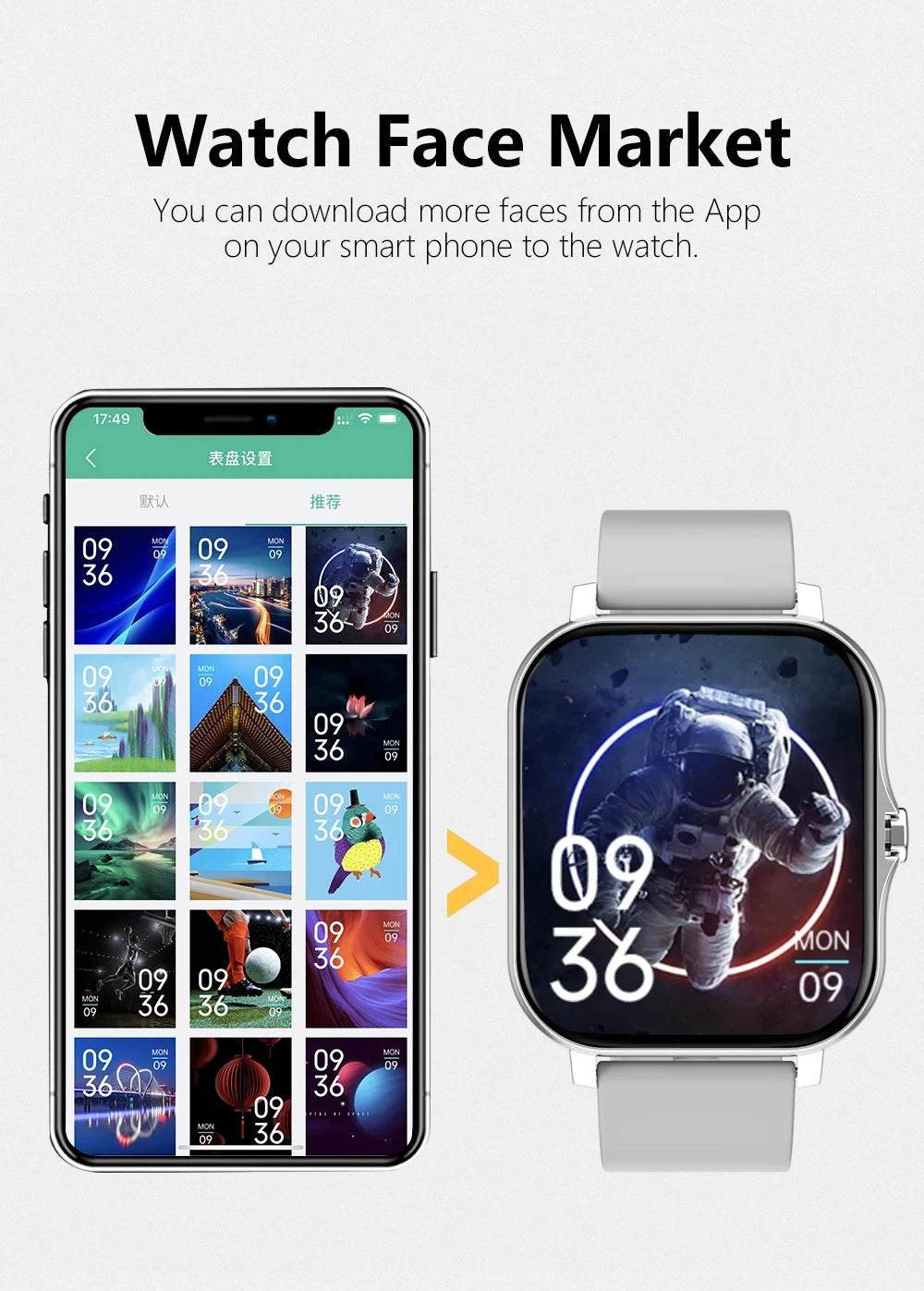 2025New mise à niveau montre intelligente pour hommes femmes 1.83 pouces écran tactile complet BT appel sport surveillance montre intelligente pour téléphone Android et IOS
