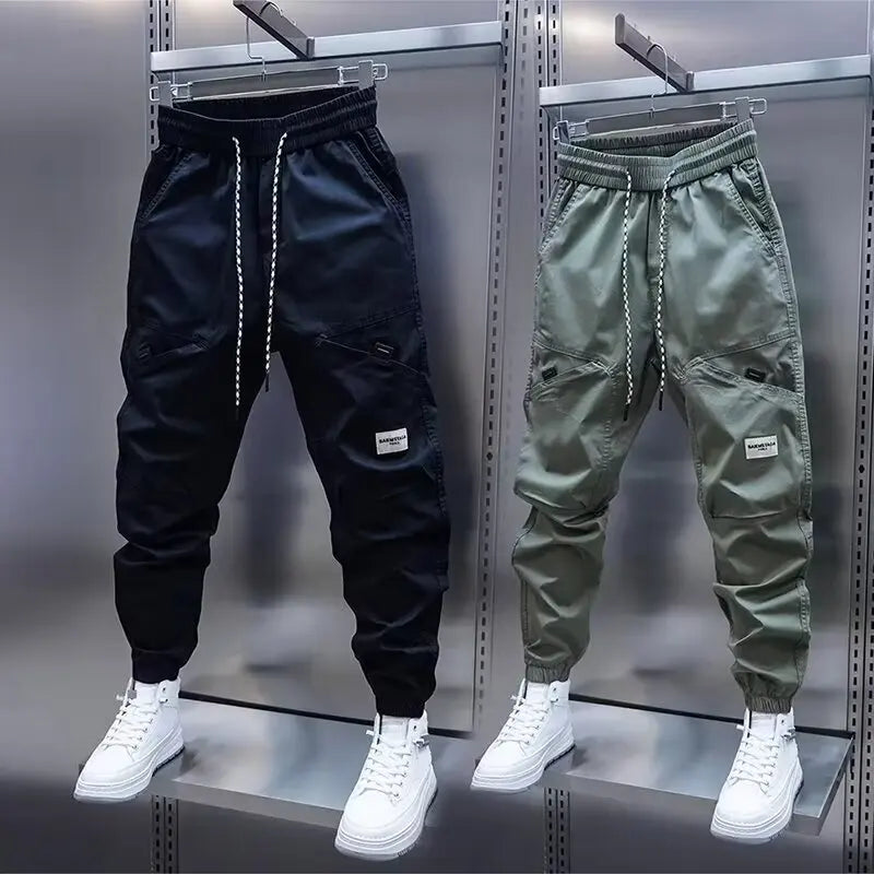 Men's breathable harem pants, men's clothing, 2024 new men's casual pants, straight leg pants