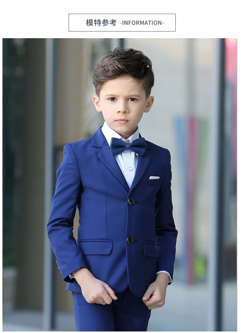 Formal suit for boys, for weddings, white party blazer, trousers, christening outfit, children's suit, prom tuxedo set for men and teenagers