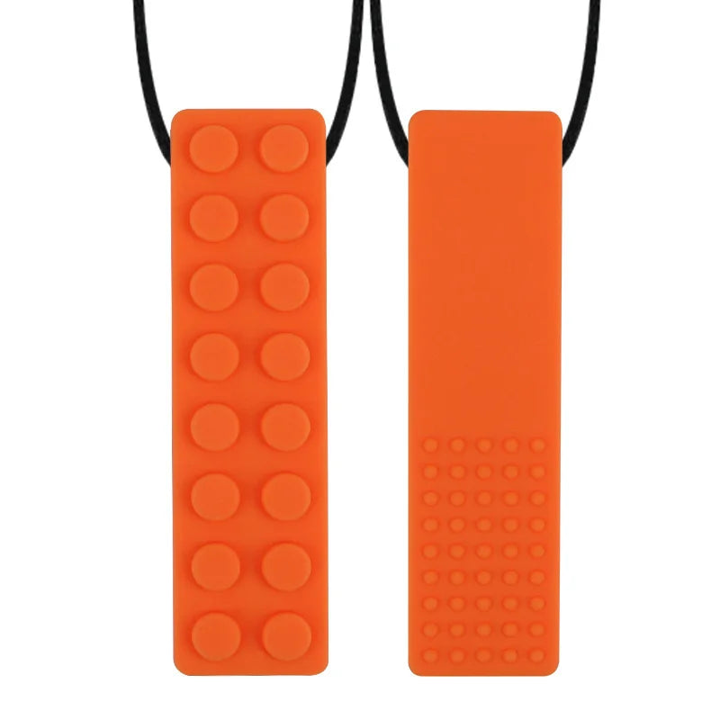 Anneau de dentition en Silicone pour bébé, 5 pièces, jouets sensoriels à croquer, collier sans BPA, qualité alimentaire, outils de moteur buccal