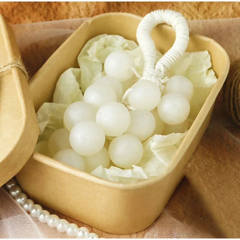 Barre de savon faite à la main, bouquets de raisin perlé, bain, lavage, nettoyage et boîte cadeau nourrissante, savon, Extraction de plantes, élimine la saleté douce