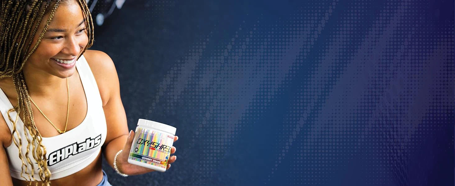 Poudre de pré-entraînement Oxyshred - Poudre de pré-entraînement avec L Glutamine et carnitine d'acétyl, boisson énergisante - Blast cosmique et mangue