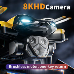 Drone professionnel M5 8K avec trois caméras grand angle, évitement d'obstacles, GPS 5G, positionnement du flux optique, quadrirotor RC sans balais