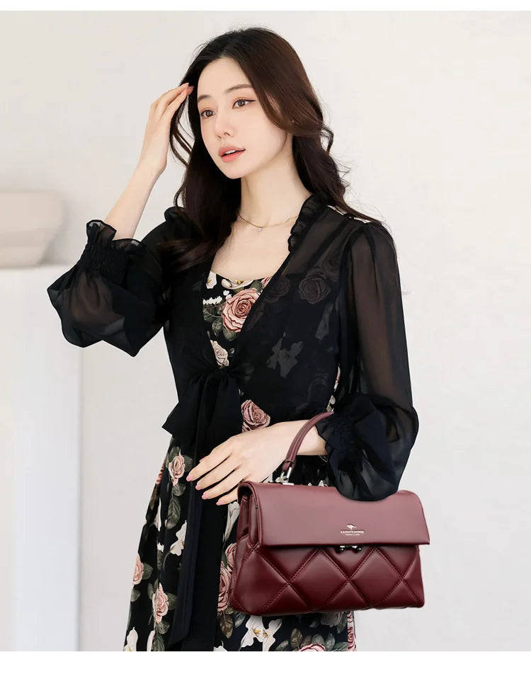 Sac pour femmes nouvelle tendance sacs à main coréens concepteur de luxe marque dames sacs à bandoulière en cuir souple mode polyvalent sacs à bandoulière