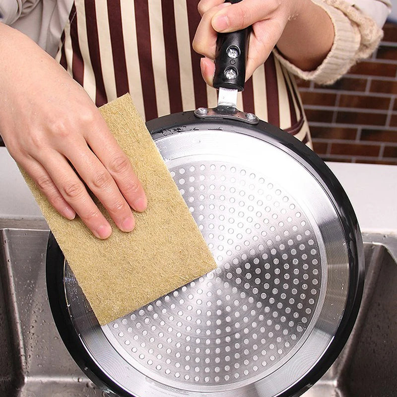 Éponges en microcarence de sisal pour la vaisselle, éponges végétales écologiques, fibre naturelle, livres, gril, accessoires de cuisine, 5 pièces, 10 pièces