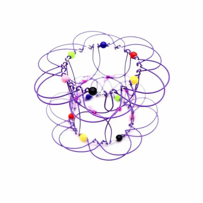 Jouets éducatifs Fidget pour enfants et adultes, panier de fleurs de décompression Mandala et anneau en acier, cadeau sensoriel d'halloween et de noël