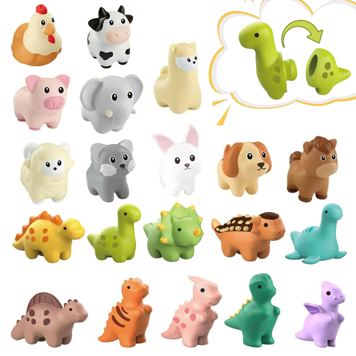 Jouets de jeu de correspondance d'animaux Montessori, améliore l'imagination et la capacité de reconnaissance des couleurs, jouet de jeu de blocs éducatifs d'entraînement, cadeau