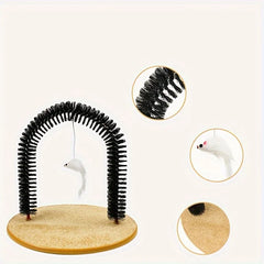 Brosse de Massage de toilettage pour chat, peigne multifonctionnel pour chat, jouet pour animaux de compagnie, auto-marrage, fournitures de jeu interactives pour chat, 1 pièce