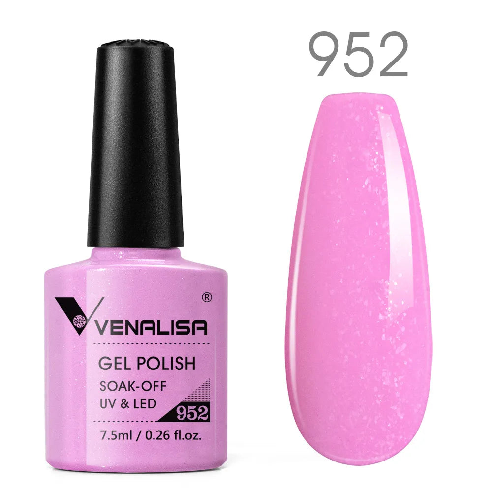 Venalisa vernis à ongles Gel à paillettes réfléchissantes couleur néon couverture complète Pigment Nail Art manucure tremper l'émail vernis Gel UV