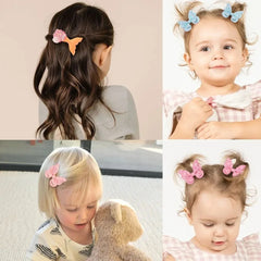 Enfants frais pince à cheveux ensemble fleur imprimé doux papillon épingles à cheveux enfants BB cheveux frange Clips Barrettes fille accessoires chapeaux