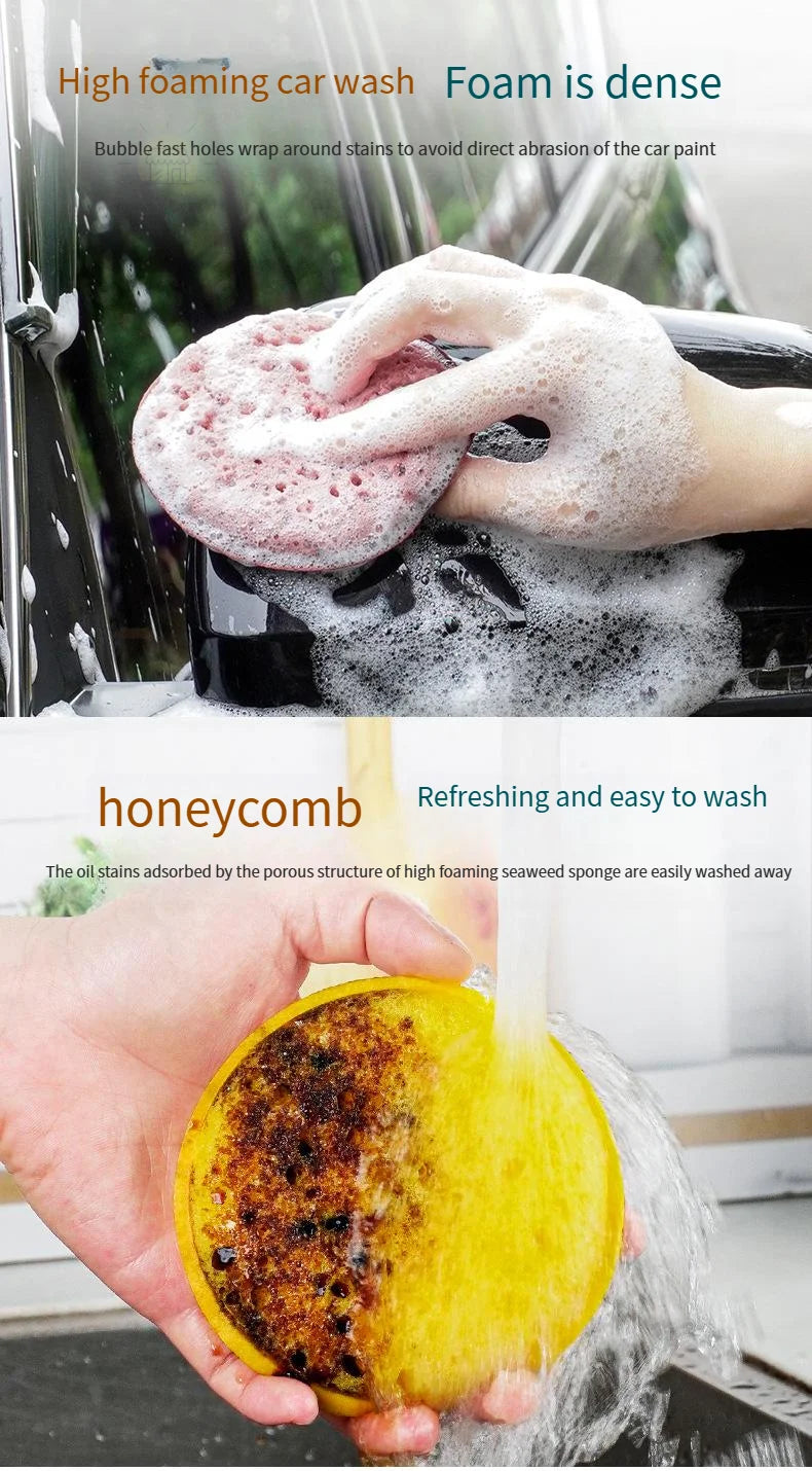Éponge ronde à vaisselle de cuisine haute densité, douce et absorbante, pour nettoyer le Pot, tampon à récurer la rouille, pour enlever la éponge de nettoyage ménager